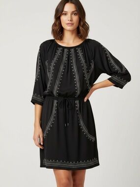 Michael Kors silver studded black dress